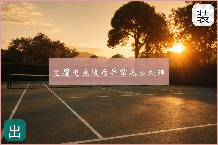 金鹰电竞缓存异常怎么处理